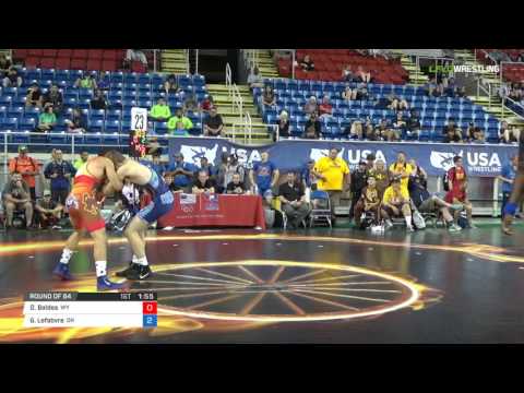 Junior GR 160 Round of 64 - Dino Baldes (WY) vs. Garrett Lefebvre (OR)