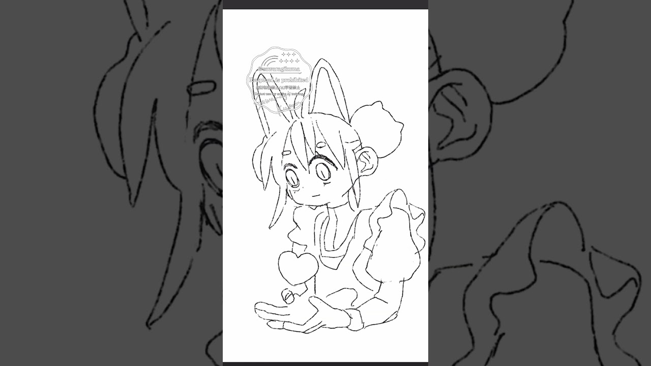 🫶 #shorts #創作 #anime #illustration