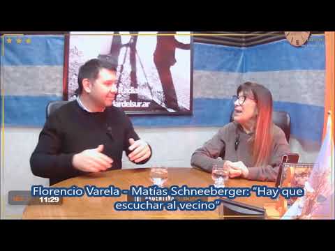  ERDS-Florencio Varela, subsecretario de Gobierno, Matías Schneeberger "Hay que escuchar al vecino"