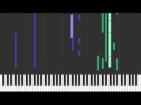 A Rainy Morning - Garden of Words - Piano Tutorial + MIDI