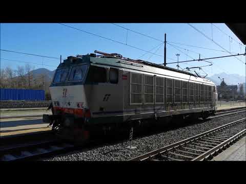 ARRIVO E PARTENZA STROMBETTANTE DELLA E.652 A BORGO S. DALMAZZO (CN) SAB. 16 - 3 - 2019