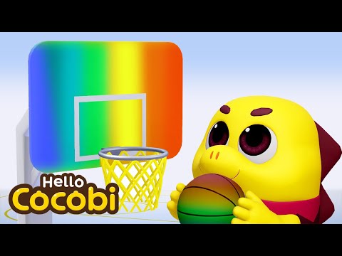 Learn Colors with Basketball🌈Education Videos For Kids | Hello Cocobi