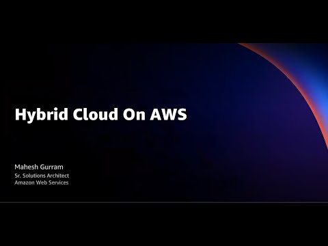 Hybrid Cloud Architecture and Integration with On-Prem Computing Infrastructure with Amazon