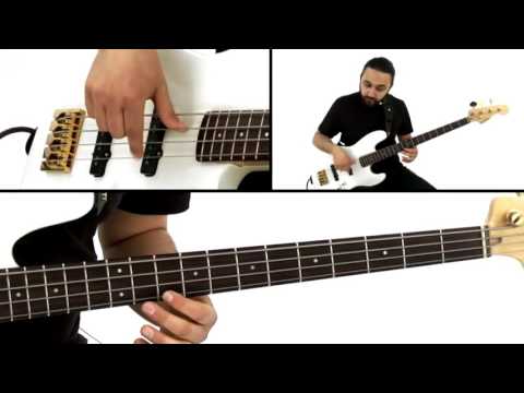 Bass Guitar Grooves - #14 Jazz Half Time - Teymur Phell