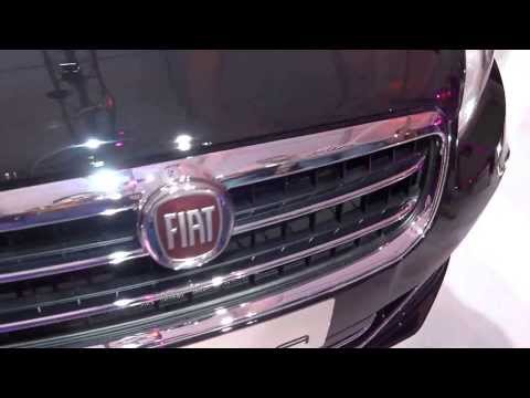 New Fiat Linea 1.3 L Diesel in Hip Hop Black at 12th Auto Expo 2014 Greater Noida