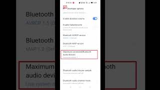 Enable maximum connected Bluetooth audio devices| #shorts