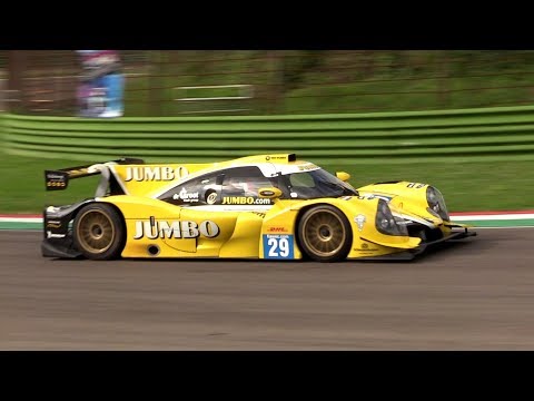 Dallara P217 Jumbo LMP2 - Pure V8 sound & flatout action @ Imola racetrack