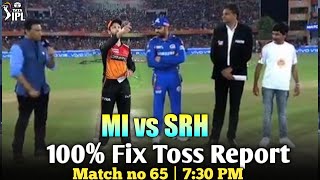 Match no 65 MI vs SRH कौन जीतेगा | Mumbai vs Hyderabad toss report |Mi vs Srh today match prediction