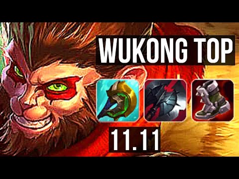 WUKONG vs VAYNE (TOP) | 2.7M mastery, 10/2/9, 400+ games, Godlike | KR Diamond | v11.11