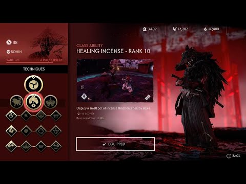 Ghost of Tsushima - heal ronin with ghost weapon dps build