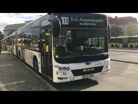 MAN Lion‘s City GN 18 als 100 nach S+U Alexanderplatz mit Hupe