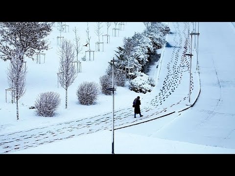 Schneefall in der Osttürkei schafft postkartenreife Landschaften
