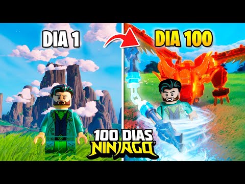 SOBREVIVI 100 DIAS NA ILHA NINJAGO - LEGO FORTNITE ODYSSEY