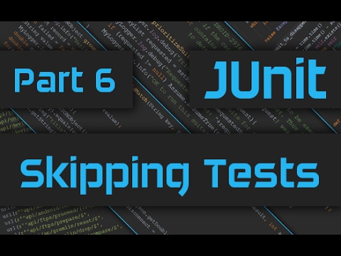 JUnit Tutorial with IntelliJ How to Skip Tests and Test Suites Master JUnit Framework Part 6