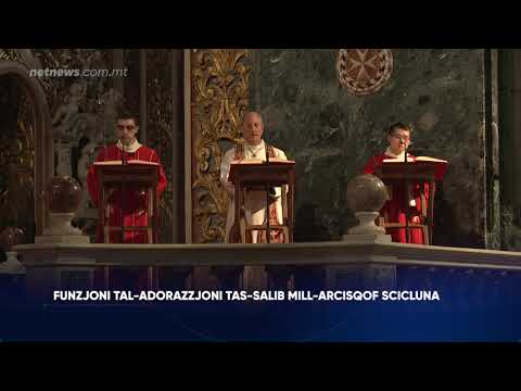 Funzjoni tal-Adorazzjoni tas-Salib mill-Arcisqof Scicluna
