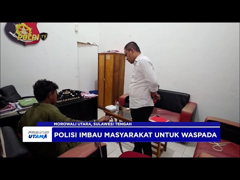 POLRES MOROWALI UTARA AMANKAN PELAKU PENIKAMAN GURU NGAJI