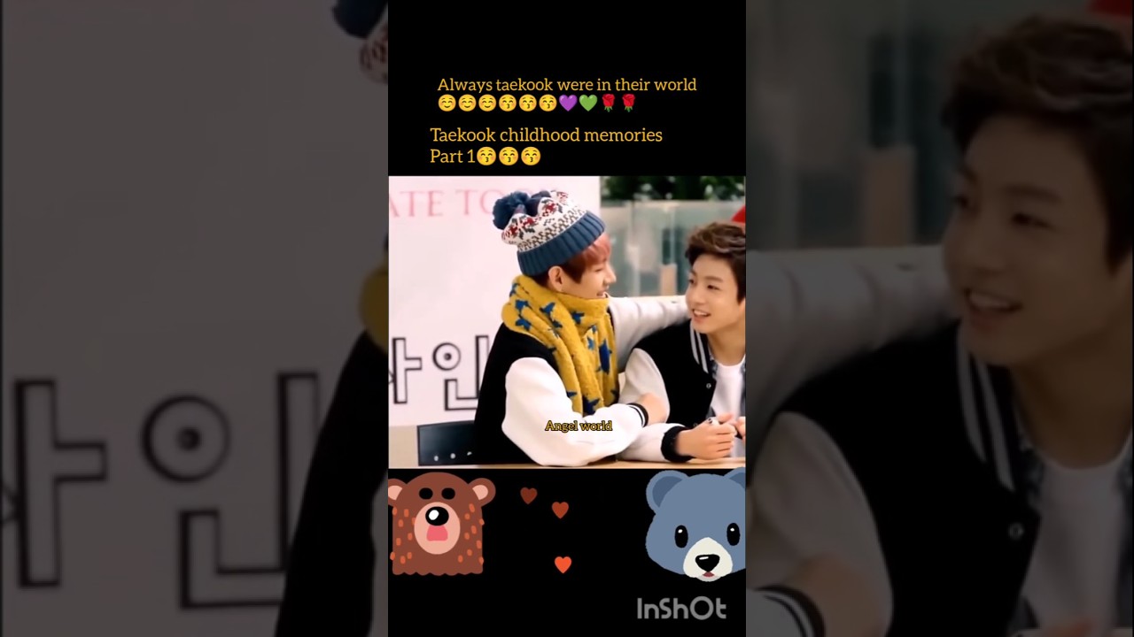 #bts taekook childhood memories edit#btsarmy #angelworld #btsshorts