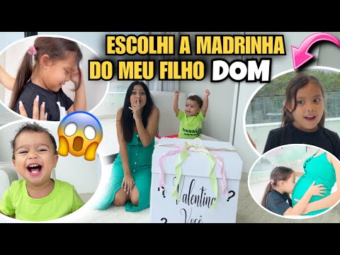 ESCOLHI A MADRINHA DO MEU FILHO DOM!!! *OLHA A REAÇÃO DELA* 😱😍😭