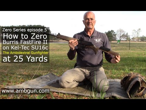 How to Zero at 25 Yards - Burris FastFire on SU16c