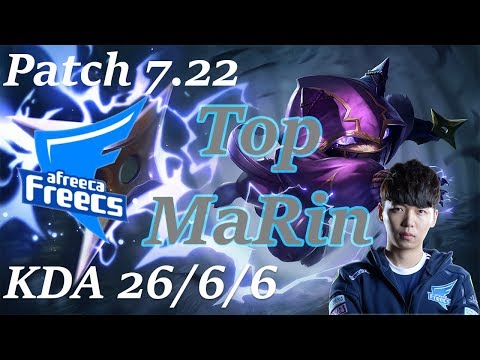 AFs Marin Kennen Vs Gangplank  Patch 7.22 KDA 25/6/6