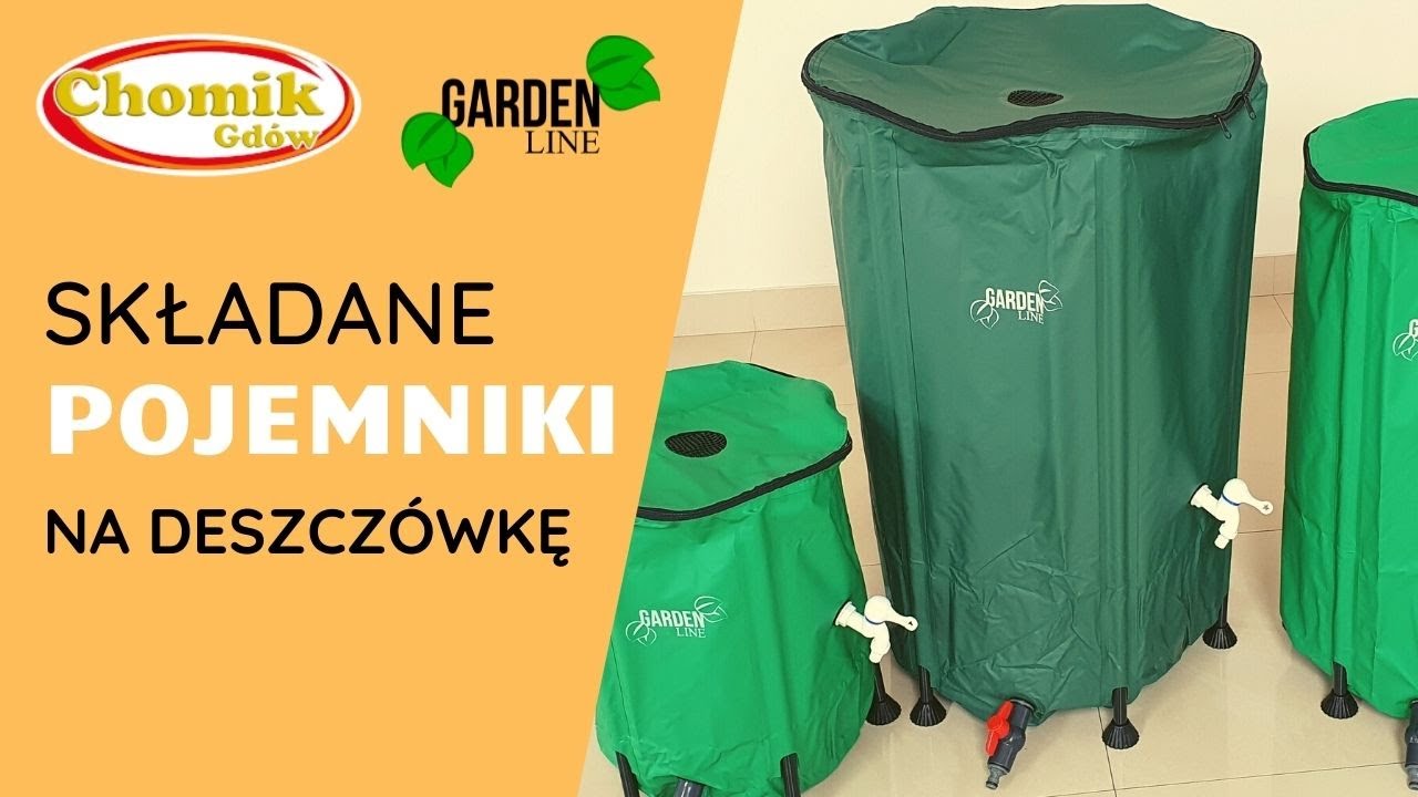Pojemniki zbiorniki na deszczówkę składane GardenLine