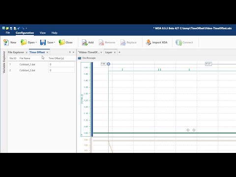 Mda V8 Using The Time Offset