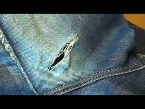 Как заштопать джинсы