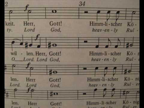 Ehre sei Gott in der Höhe Mendelssohn SATB choir Mäster Olof Sweden