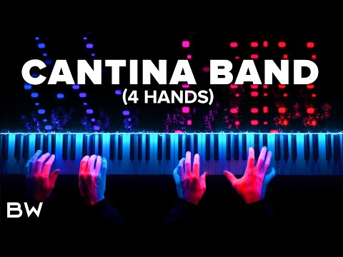 Star Wars - Cantina Band (4 Hand) | Ragtime Piano Cover by Brennan Wieland