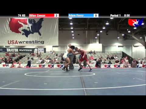 Dillon Cowan vs. Adam Fierro at 2013 Junior Nationals - FILA - GR