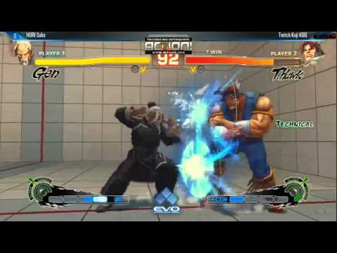 EVO2014 USF4 Semi finals - HORI Sako (GEN) vs Koji KOG (THAWK)