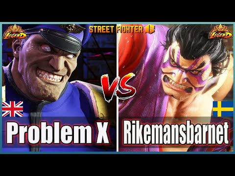 Street Fighter 6 🔥 Problem X (M Bison)  Vs  Rikemansbarnet (E-Honda) 🔥Best High Level Gameplay