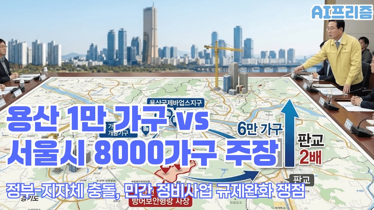 용산 1만 가구 놓고 정부-서울시 충돌 [AI PRISM]