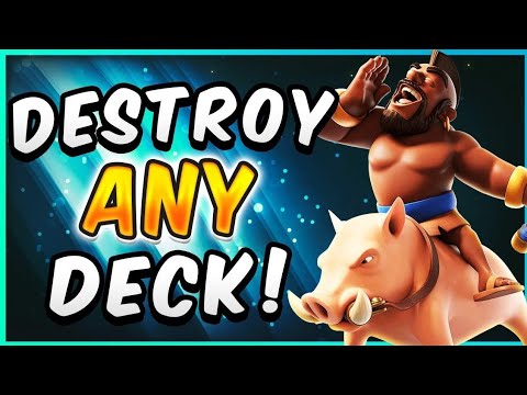 The Best 2.4 elixir hog cycle deck Clash Royale