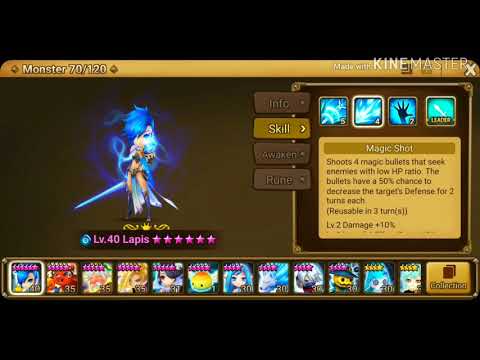 Summoners War Monster Showcase: Water Magic Knight Lapis