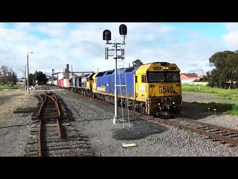 Freight trains on the North Western lines of central Vic