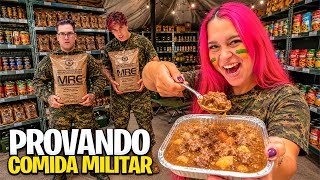 PROVAMOS TODAS AS COMIDAS MILITARES *de verdade