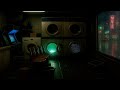 Rainy Night Laundry Room Ambience ️ Neon Motel Washing Machines Relaxing ASMR