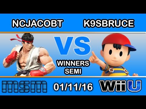 MSM 32 - SoL | NCJacobT (Ryu) Vs. DP | K9sBruce (Ness) Winners Semi - Smash Wii U