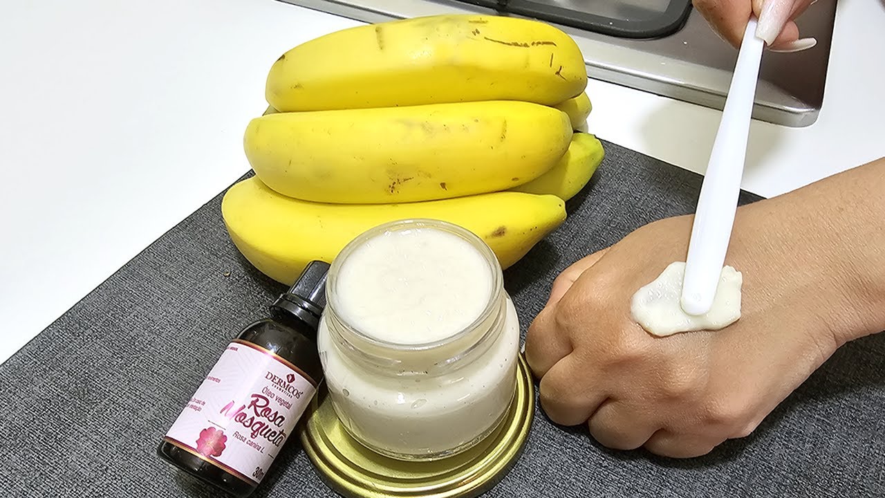 PELE DE RICA !  CASCA DE BANANA  RUGAS DO PESCOÇO, ROSTO E MÃOS  🥰 NUNCA MAIS