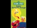 Sesame Street Kids Favorite Songs 1999 VHS Sesame Workshop Reprint Full Screen
