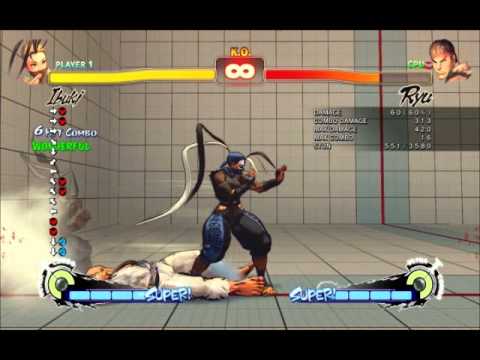 Super Street Fighter IV: Arcade Edition 2012 Ibuki Combos