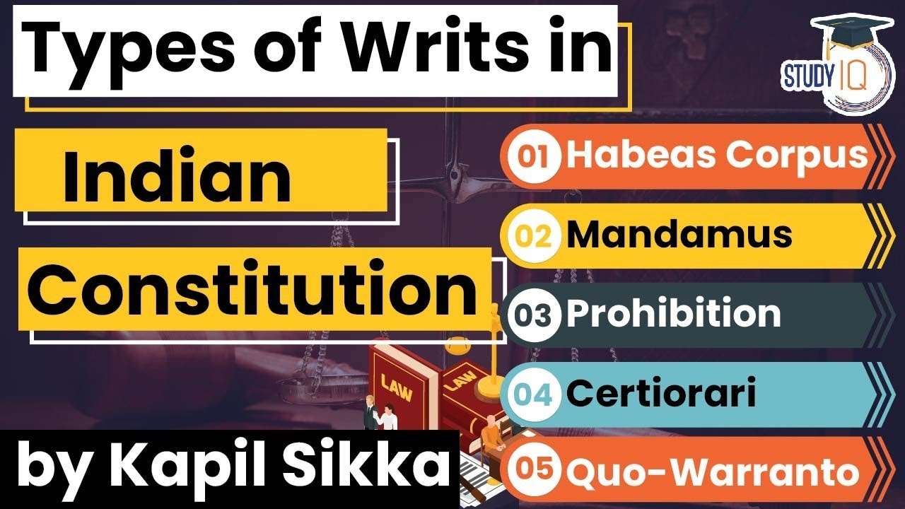 Types of Writs In Indian Constitution - Uttar Pradesh Judicial Service Exam 2021 - Haryana Judiciary