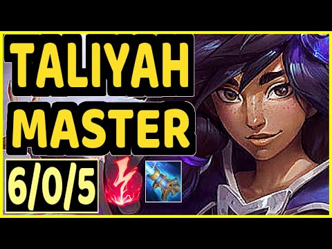 MILICA (TALIYAH) - 6/0/5 KDA GAMEPLAY - EUW Ranked MASTER