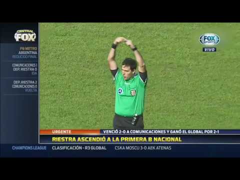 Dep. Riestra (2) 0-0 (1) COMUNICACIONES | 5 Minutos | 2016-17 | Primera B Metro.