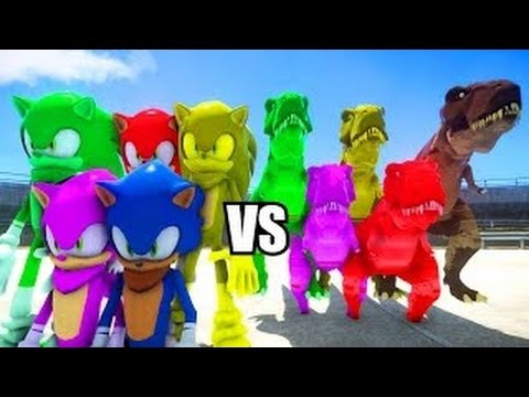 THE INCREDIBLE HULK ARMY COLORS FORMS VS T-REX DINOSAUR ARMY FULL COLOR - EPIC BATTLE!