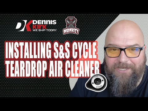 How to install a @SSCycleInc Tear Drop Air Cleaner with @ProfessionalMonkey