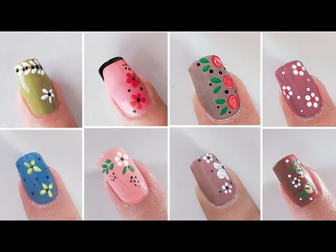 diseño de uñas cortas || uñas 2024 tendencias 🥀🤩 Diseño de uñas para manos ❤️💞