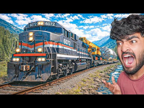 MONSTER ENGINE DRAGS FOUR TRAINS ON THE LONGEST ROUTE! | DERAIL VALLEY GAMEPLAY #33