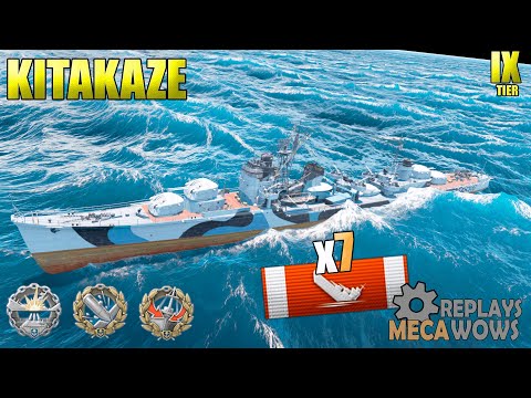 World of WarShips Kitakaze - 7 Kills & 156K Damage | Gameplay Replay 4K